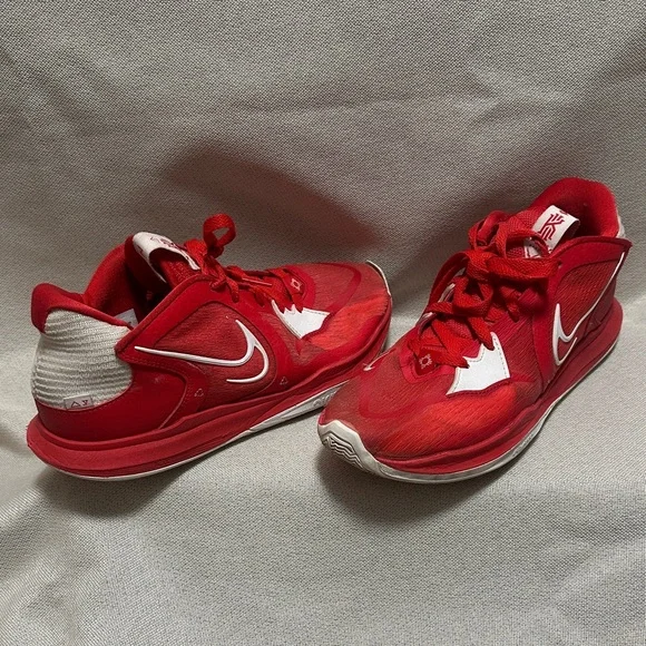 Nike Kyrie Red and White Sneakers - Picture 2 of 8